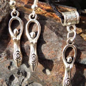 Spiral Goddess Earring & Pendant Set