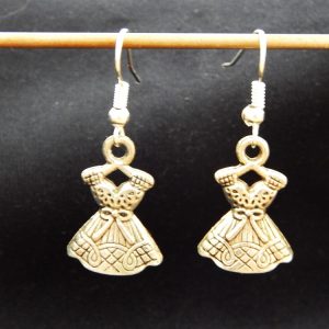 Dress on coat hanger